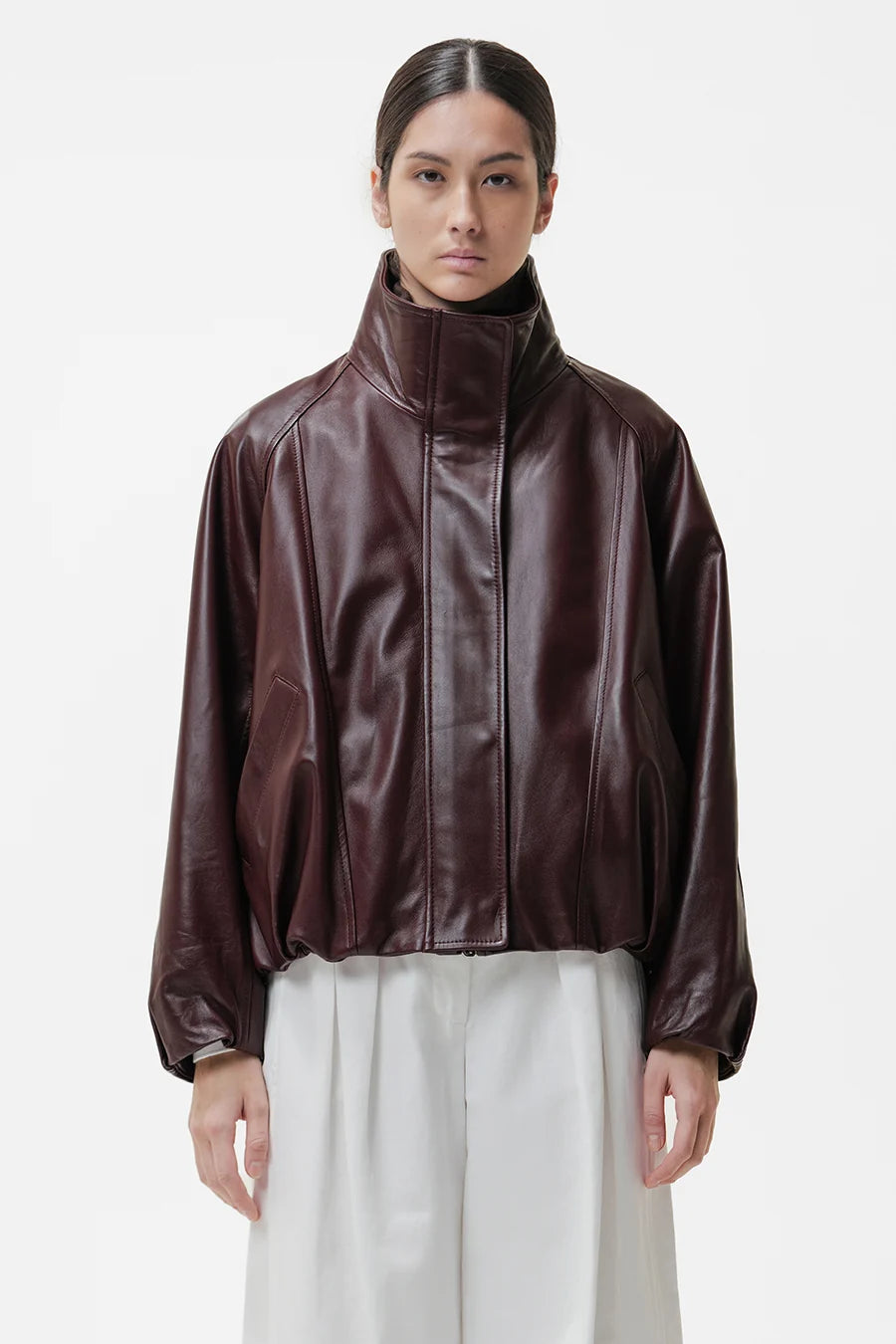 Duno Lederjacke Namida Chestnut