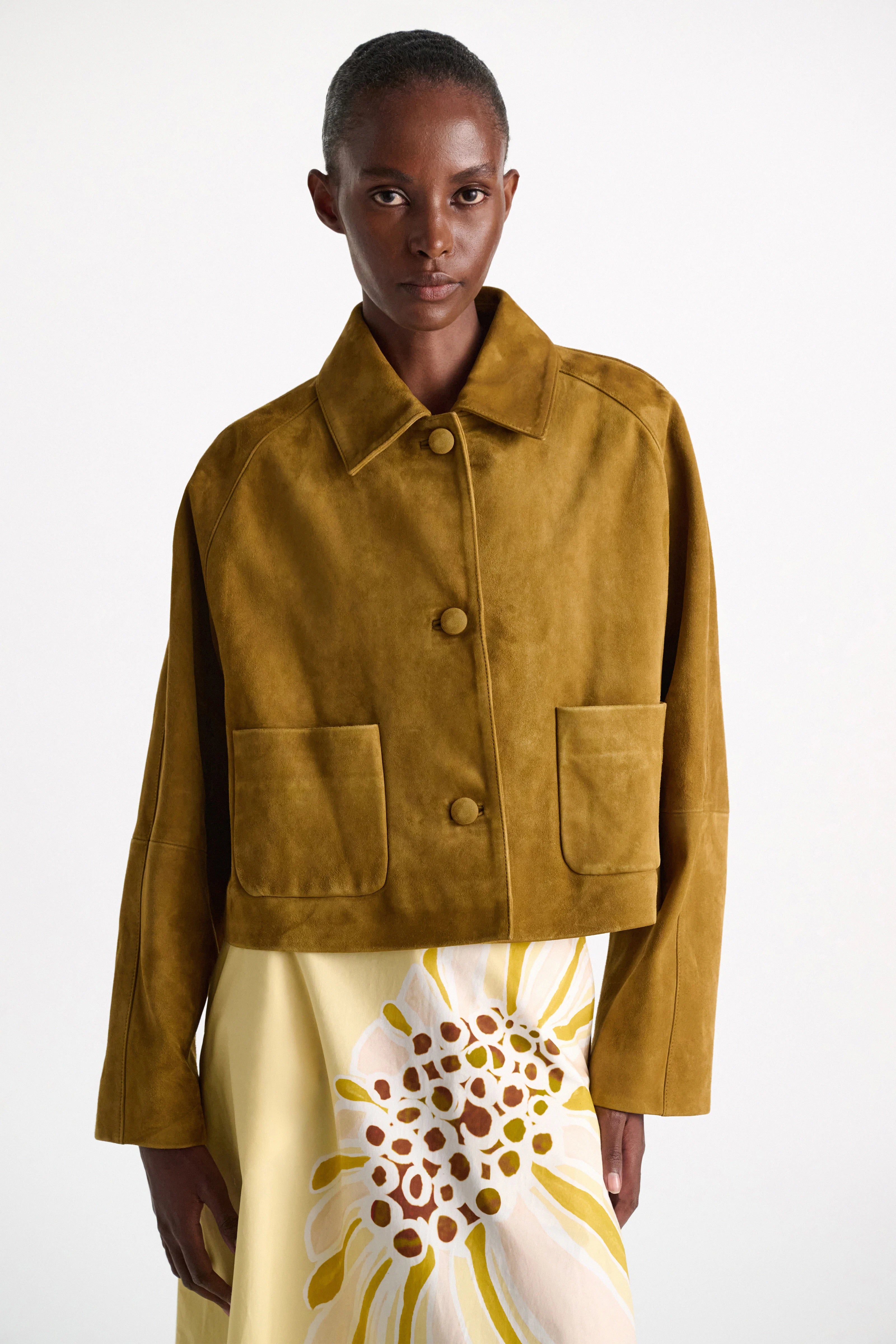 Dorothee Schumacher Lederjacke Soft Touch Greenish