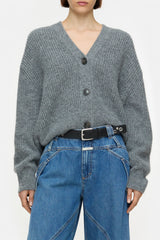 Closed cardigan grey