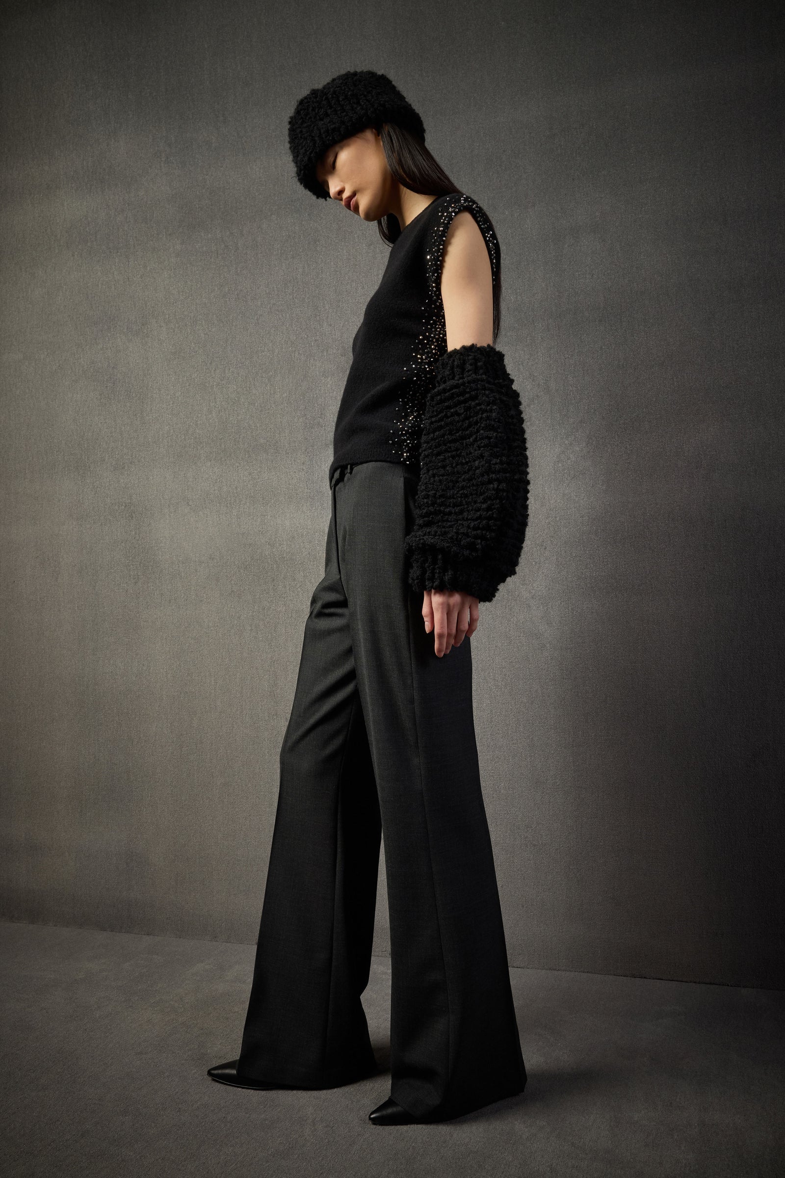 Liviana Conti Top Strick Nero