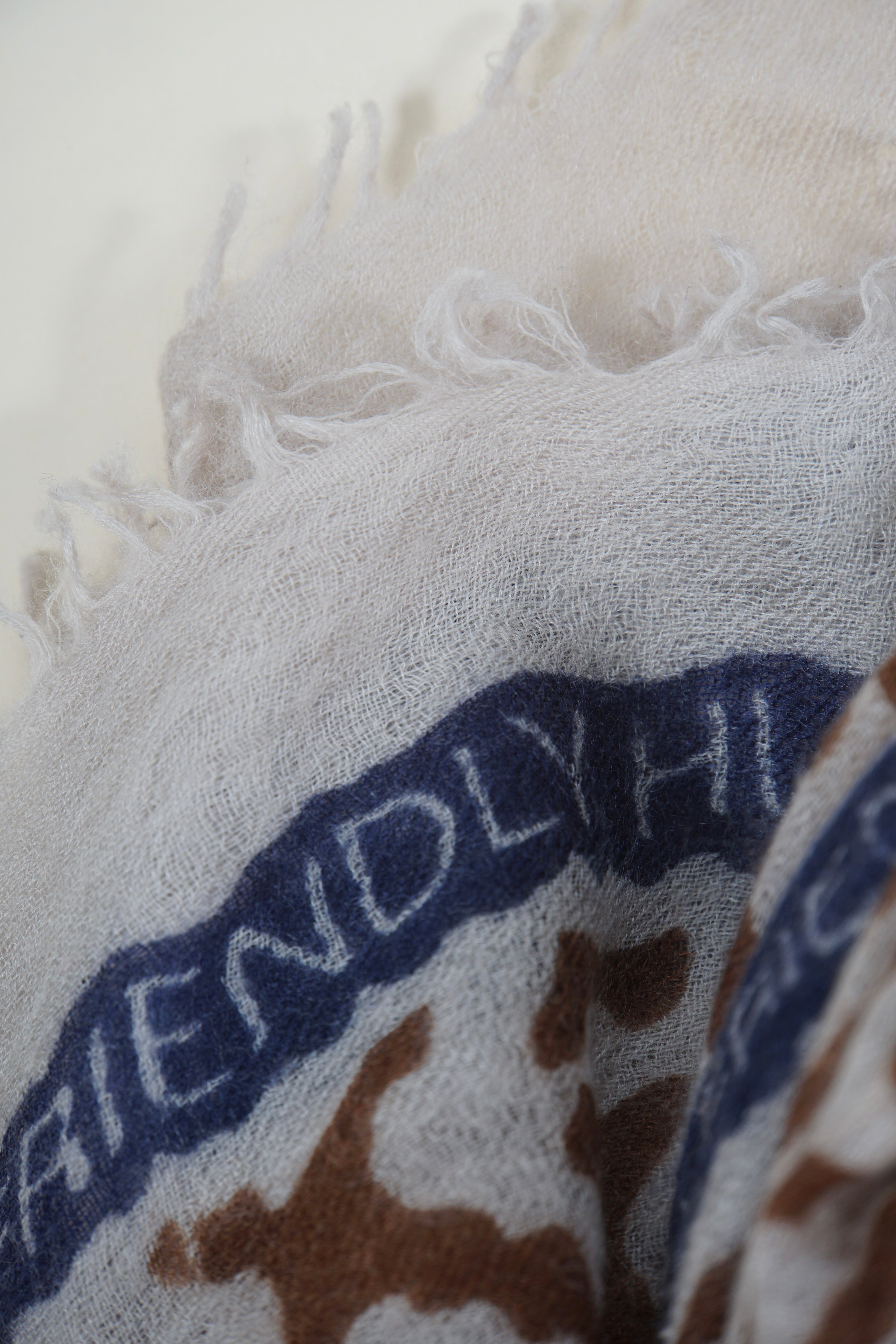 Friendly Hunting Cloth Felted Stole Eyes of Marrakesh Syrup