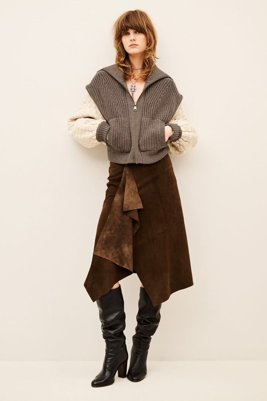Ba&sh Strickjacke Essen Brown