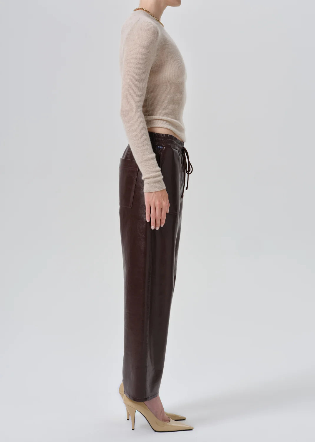 Citizens of Humanity Lederhose Burgundy