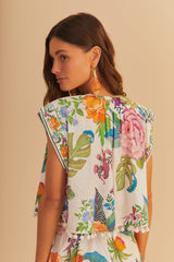 Farm Rio Blouse Bloom
