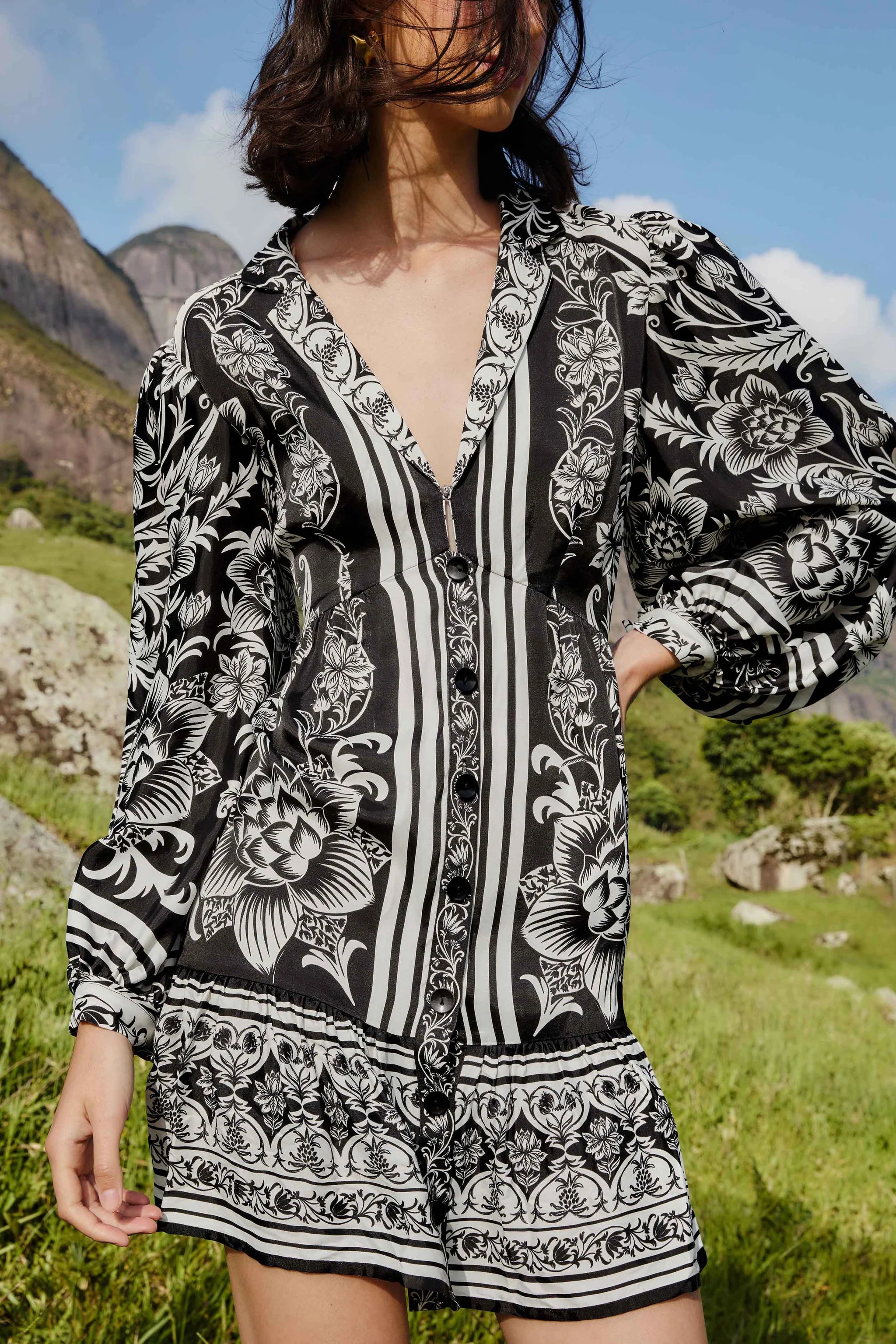 Farm Rio Dress Lisbon Black
