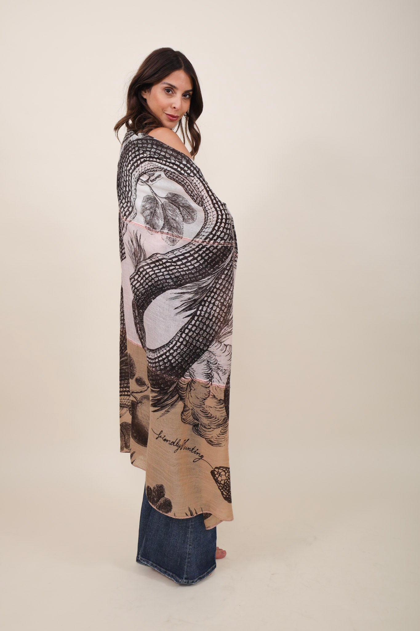 Friendly Hunting Scarf Patch Garden Eden Hazel