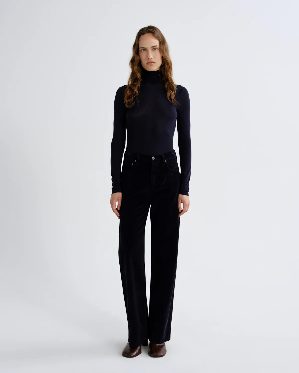 Agolde Turtleneck Pascale Navy