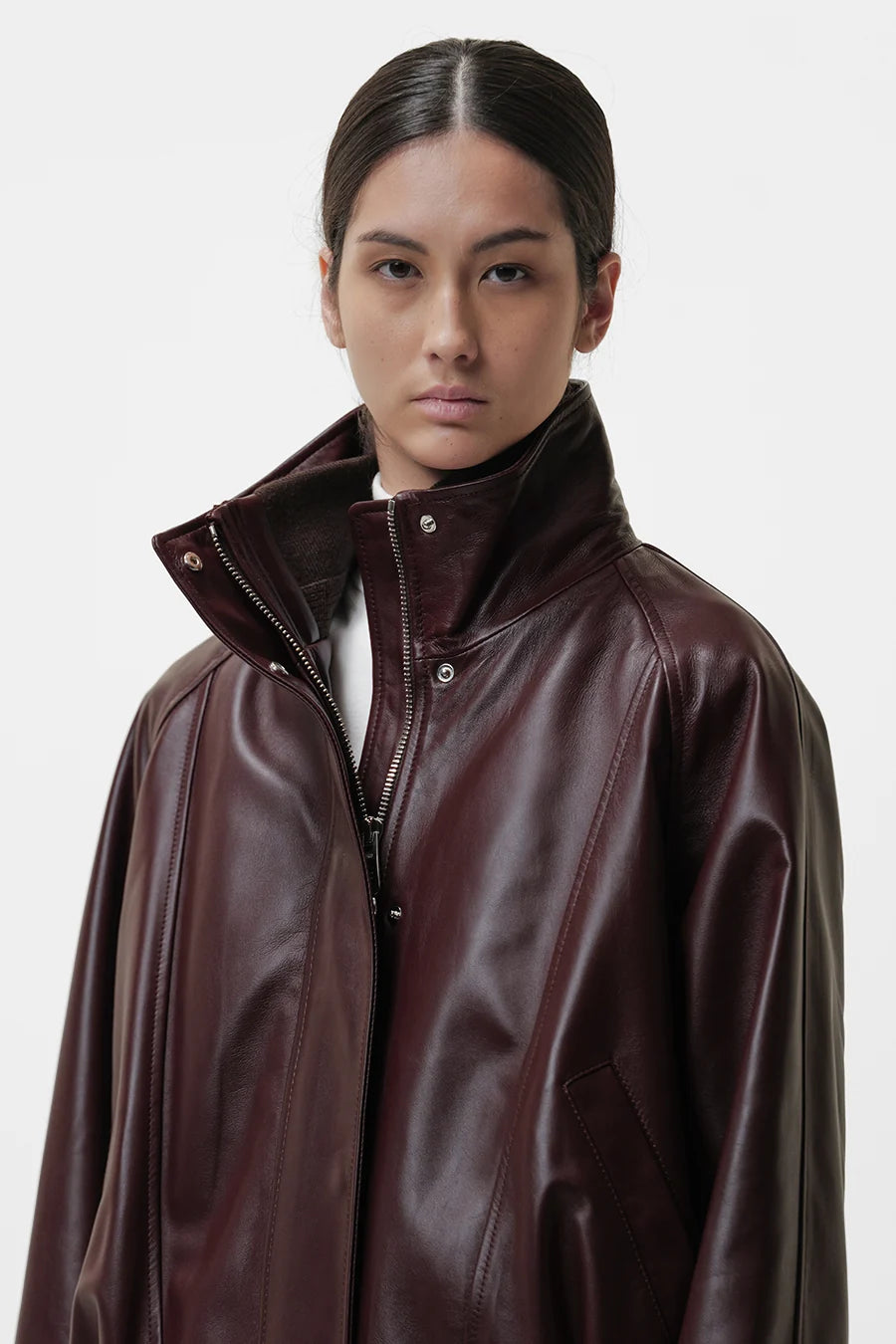 Duno Lederjacke Namida Chestnut