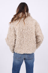Urban Code Jacke Teddy Curly Beige
