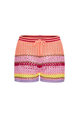 Liv Bergen Shorts Crochet Abricot
