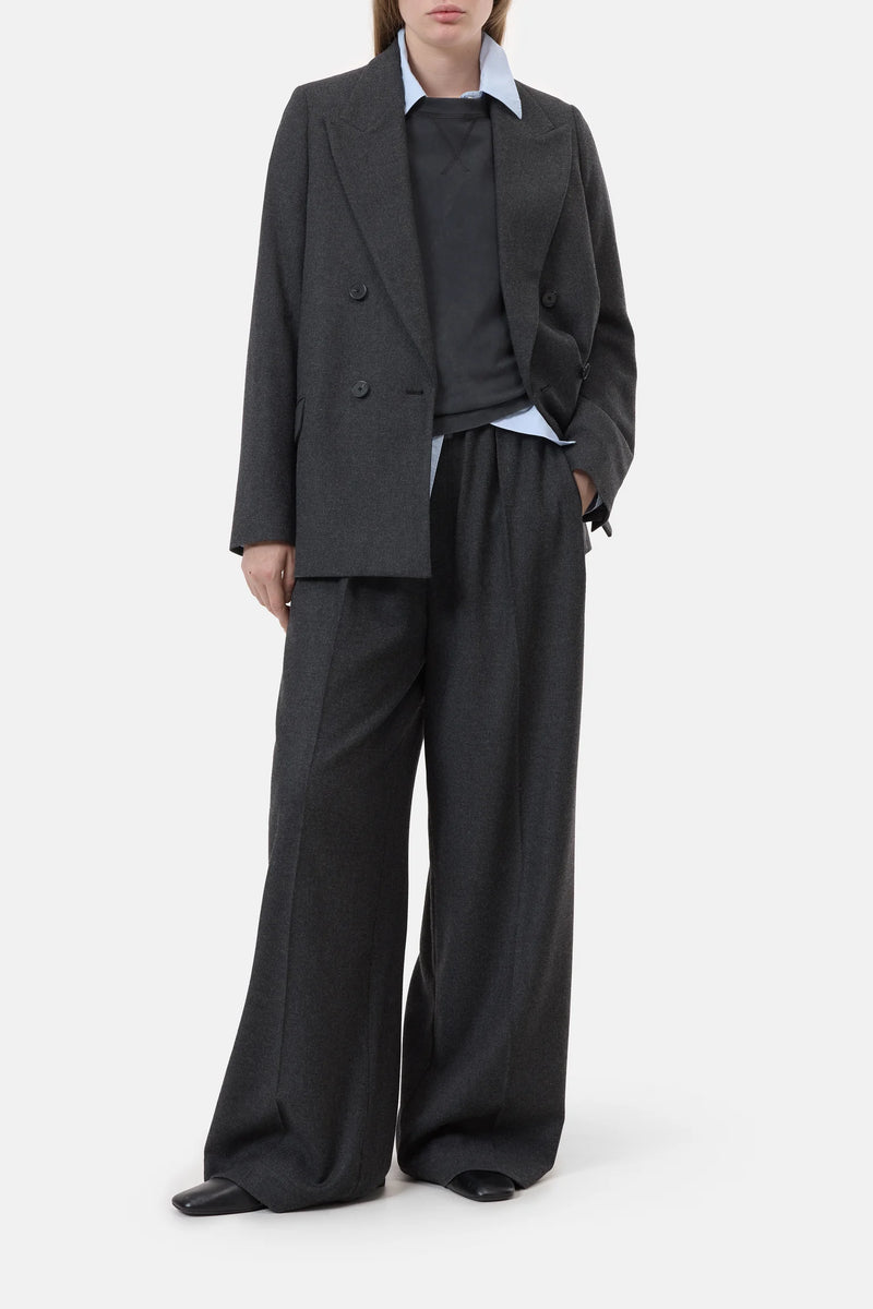 Closed Blazer Flannel Anthracite