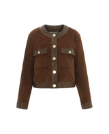 Urban Code Jacke Collarless Raisin