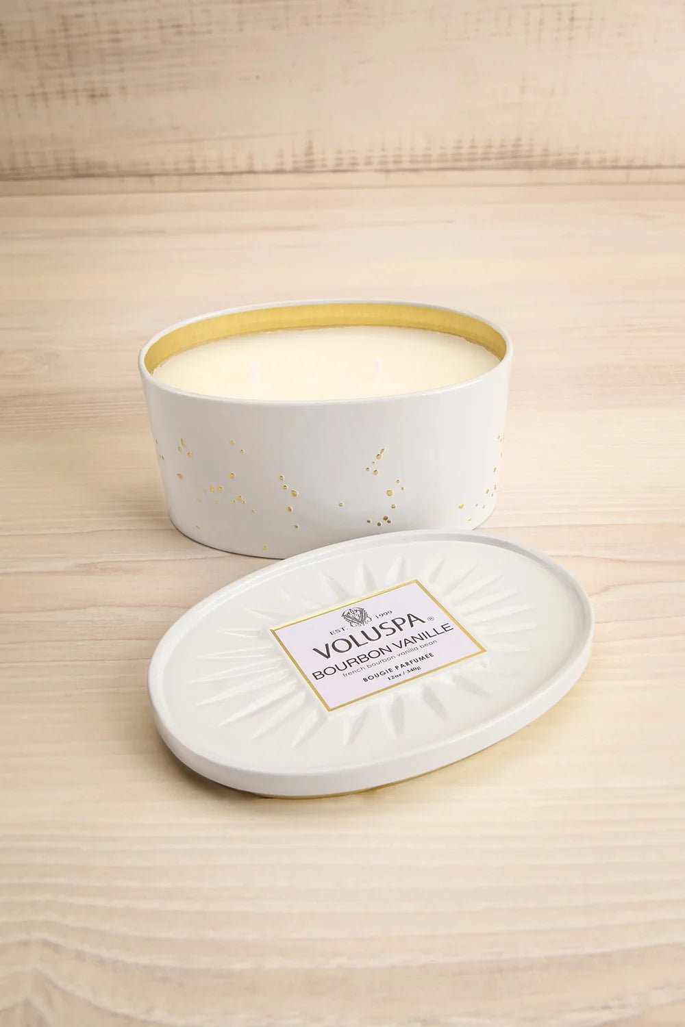 Voluspa Kerze Bourbon Vanille Oval