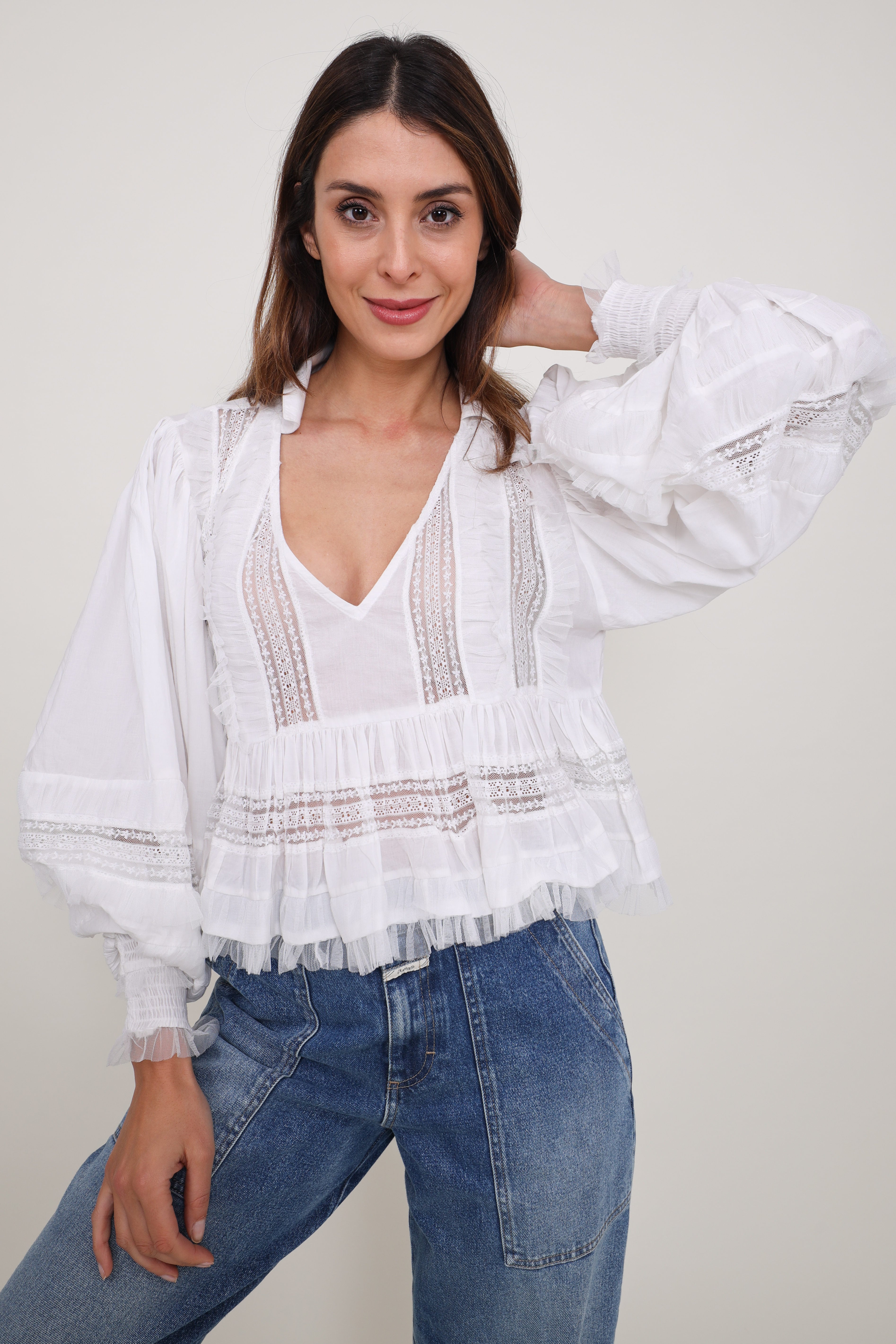Mes Demoiselles blouse Melody White
