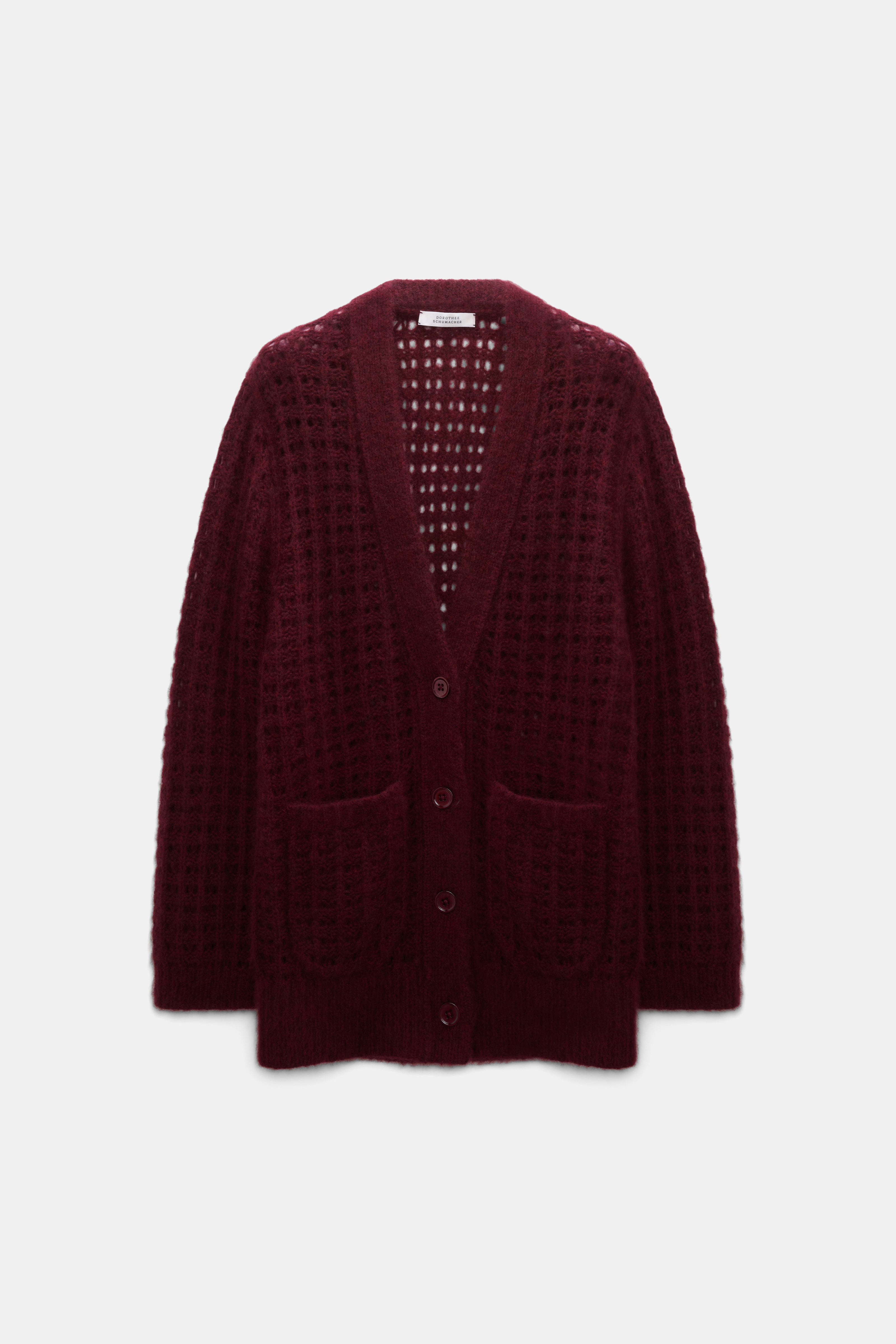 Dorothee Schumacher Cardigan Luxury Love Merlot