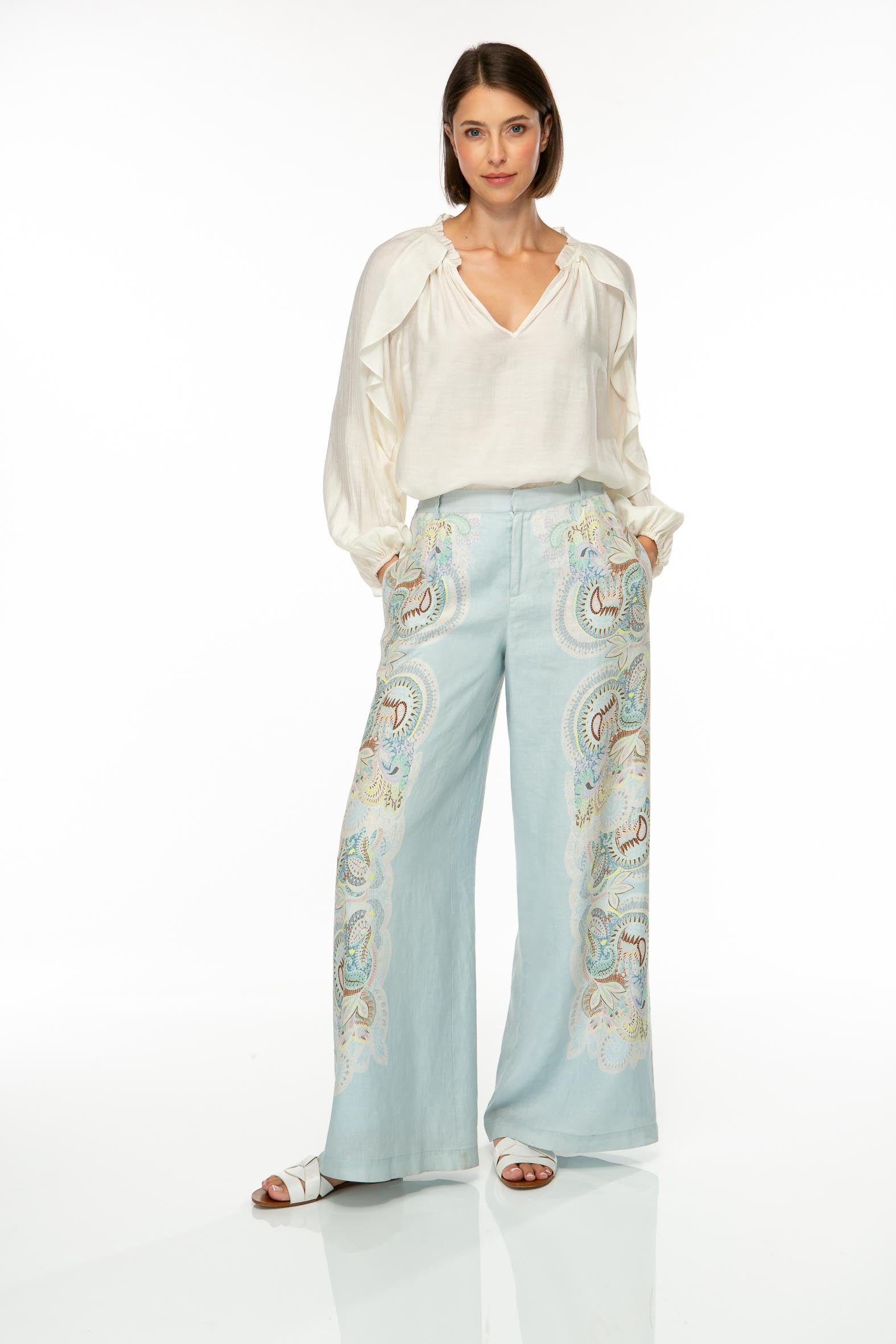 IVI Bluse Frill Off White