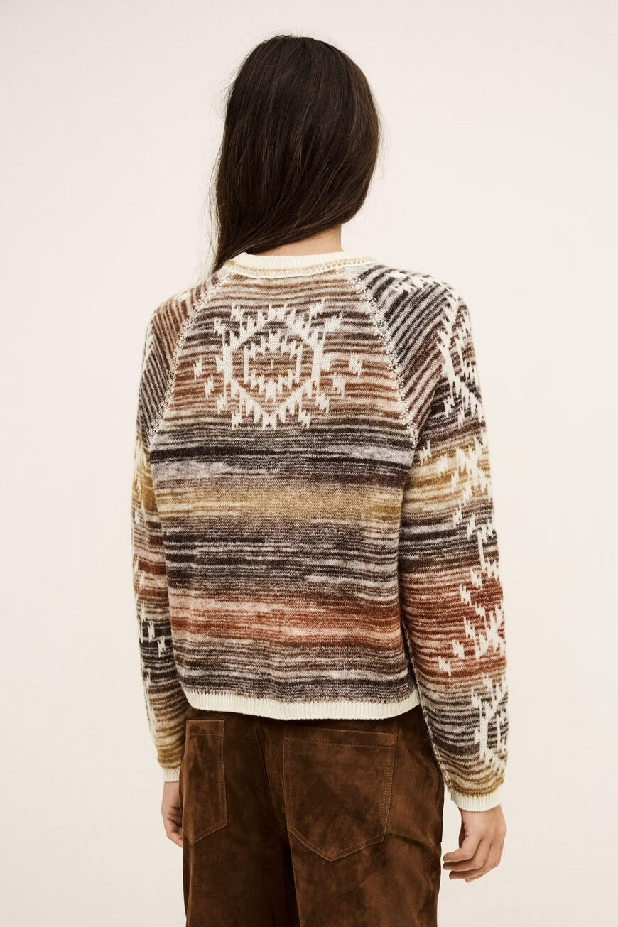 Ba&amp;sh Pullover Clodie Ecru