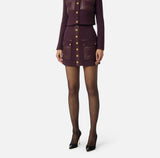 Elisabetta Franchi Rock Crêpe Merlot