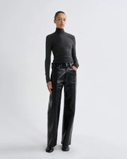Agolde Pascale Top Charcoal