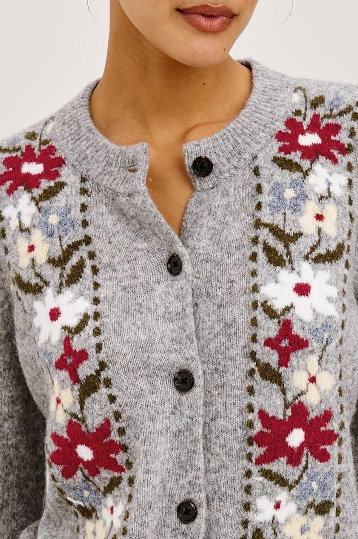 Rails Cardigan Millie Grey Flora