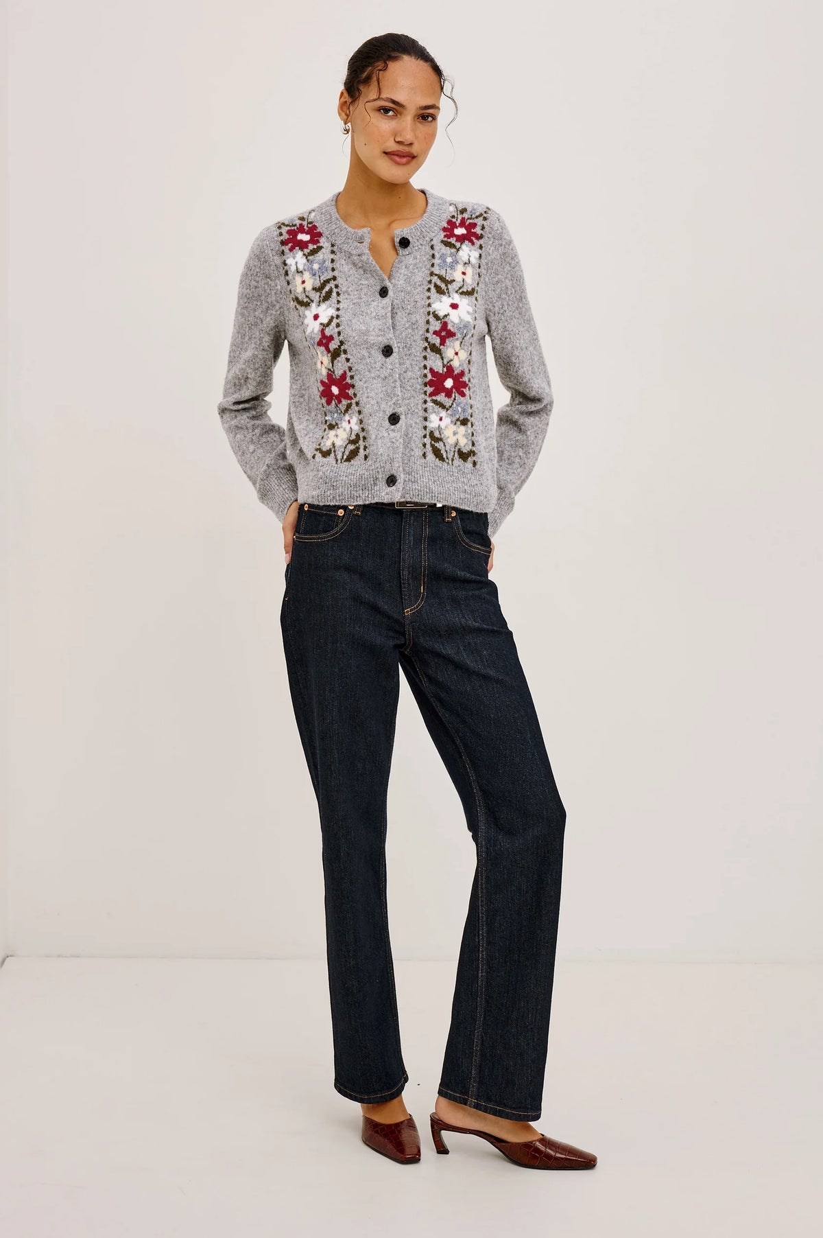 Rails Cardigan Millie Grey Flora