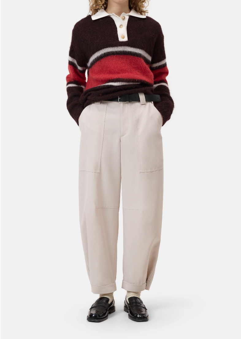 Closed Hose Barrel Wool-Blend Rhannon