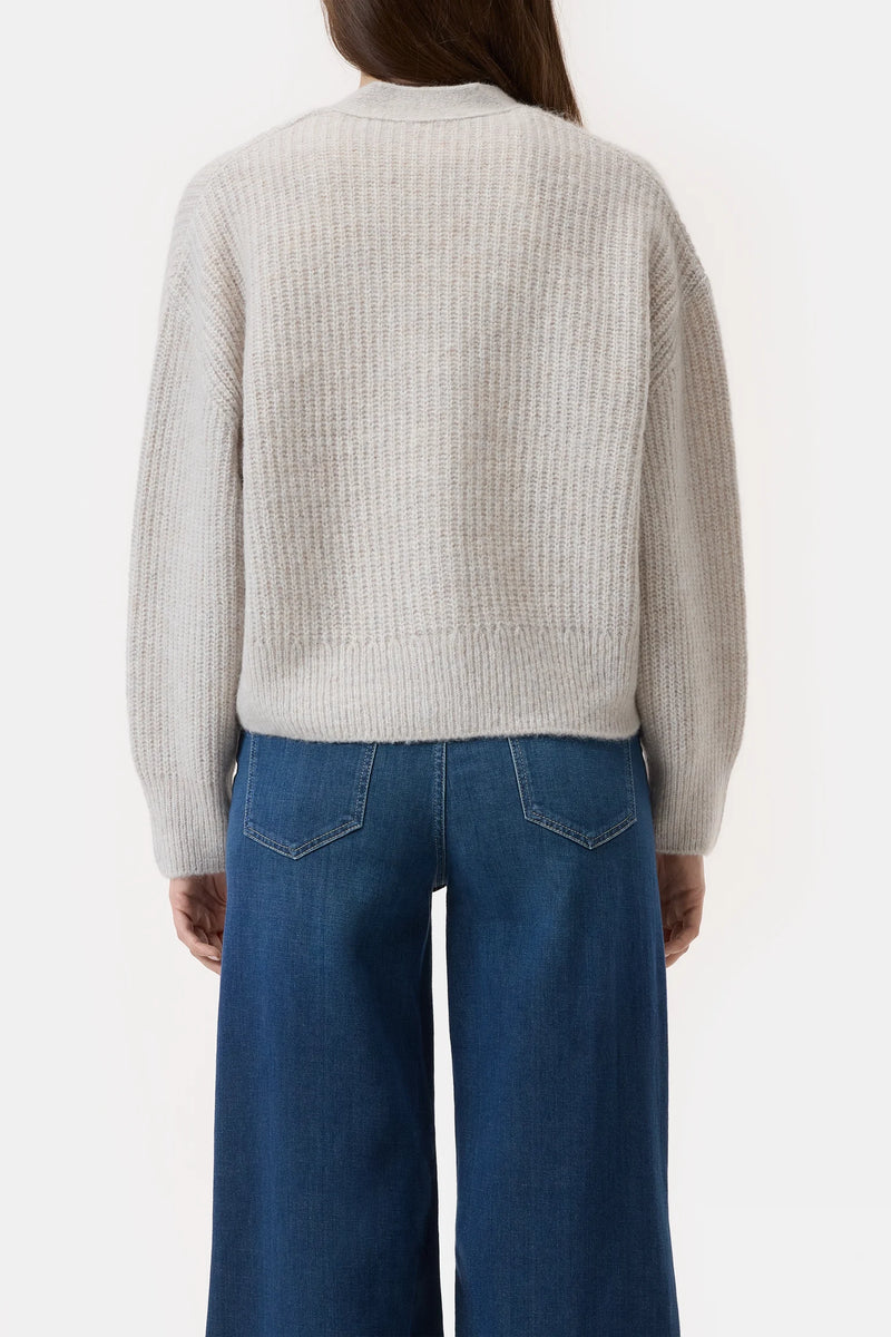 Closed cardigan beige