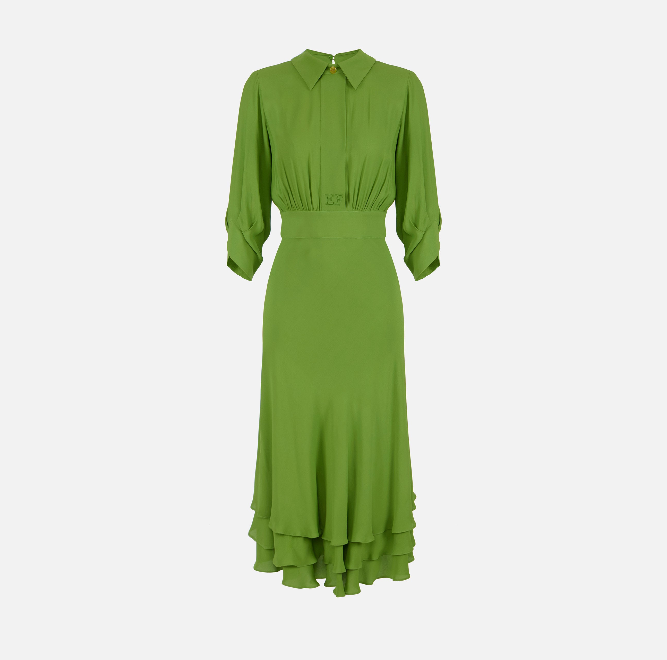 Elisabetta Franchi Kleid Georgette Aloe