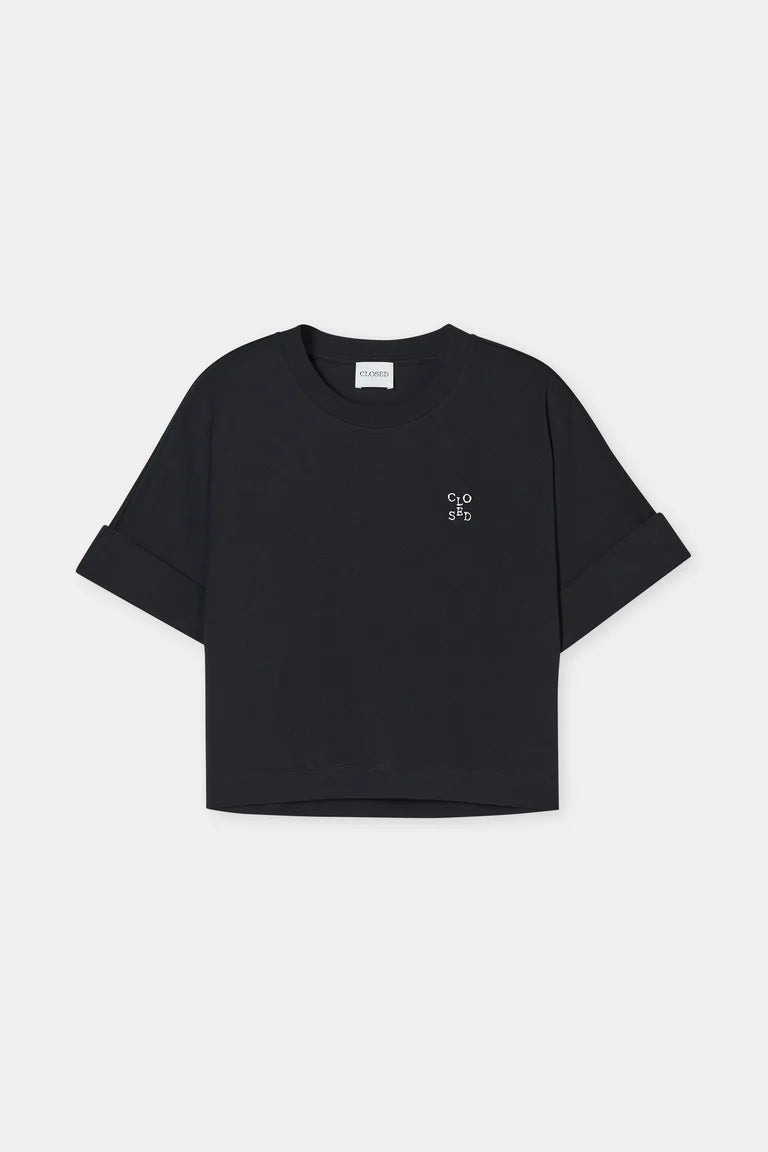 Closed Cropped T-Shirt Black