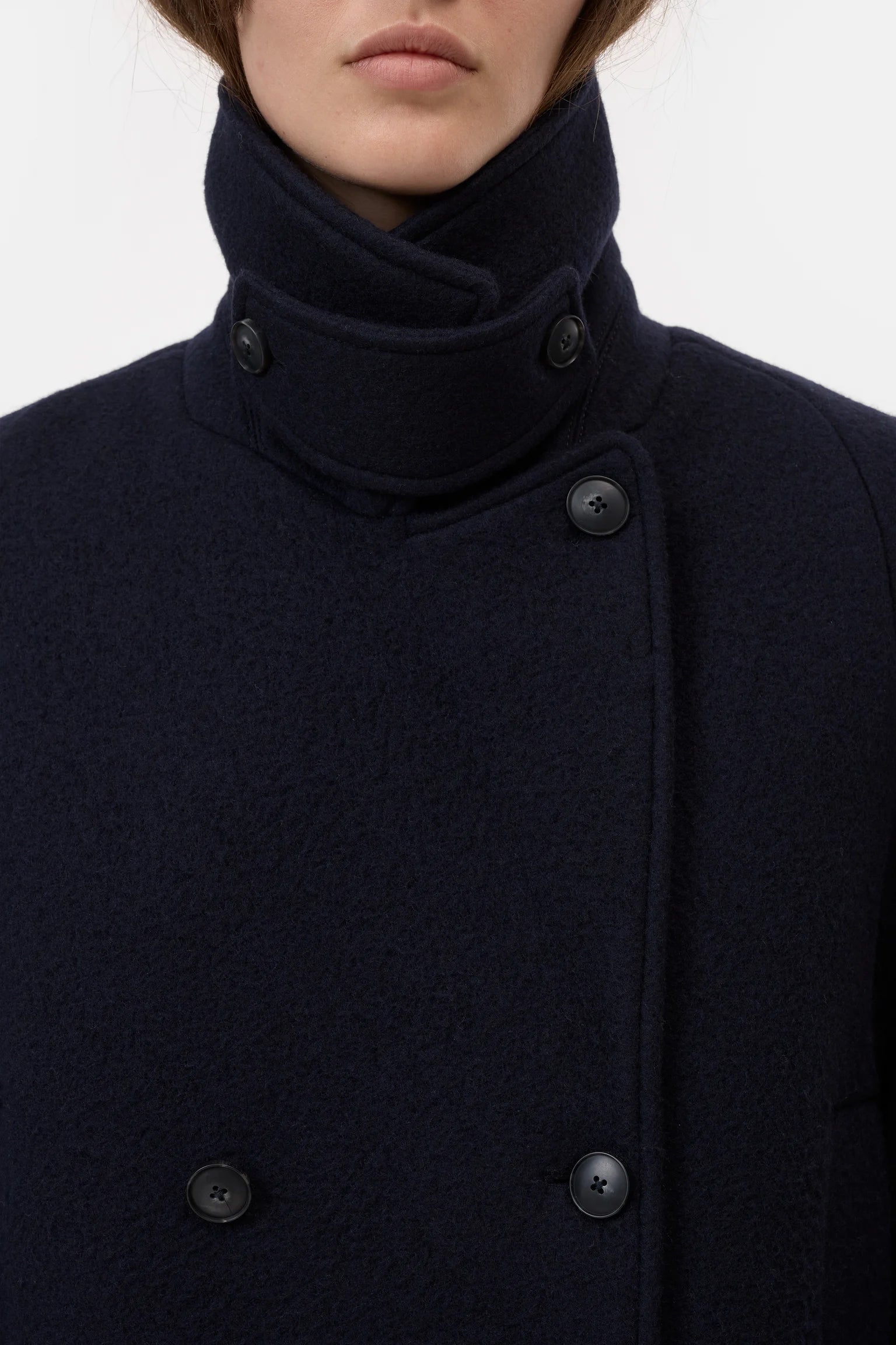 Closed Coat Caban Dark Knight