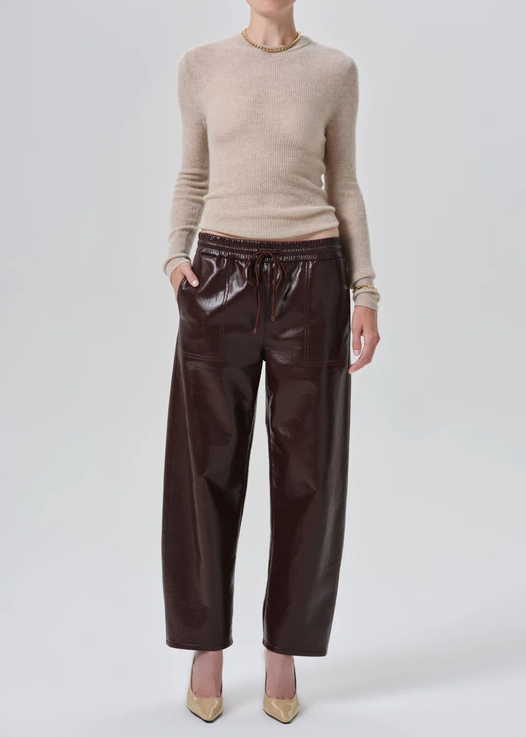 Citizens of Humanity Lederhose Burgundy