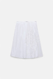 Dorothee Schumacher Rock Embroidered Beauty White