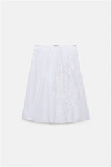 Dorothee Schumacher Rock Embroidered Beauty White