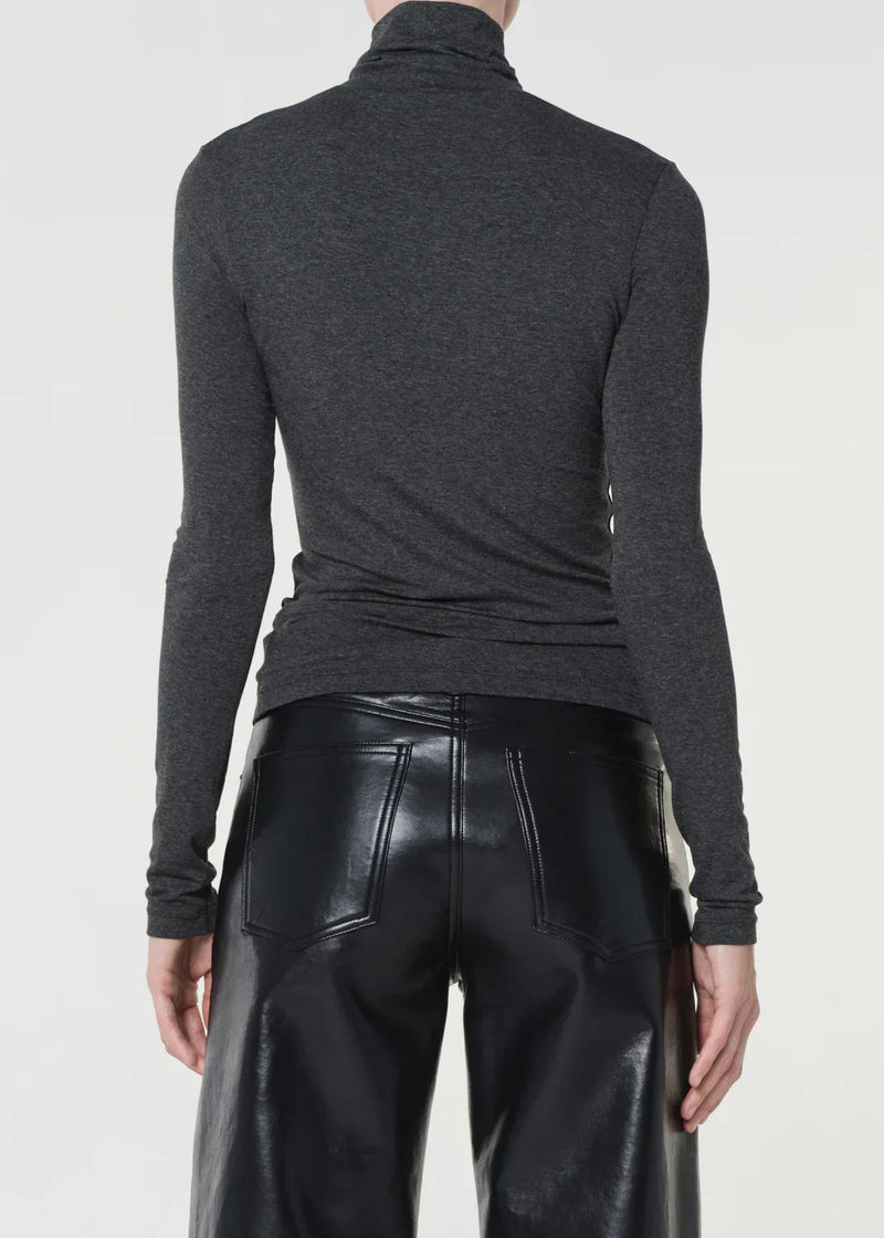 Agolde Turtleneck Pascale Charcoal