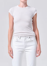 Agolde Tee Edison Bone