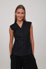 Liviana Conti Waistcoat Nero