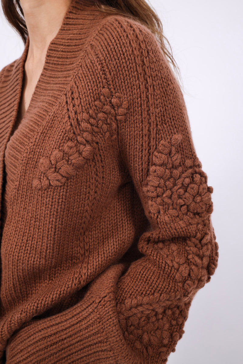 Cashette Cardigan Kaia Chestnut