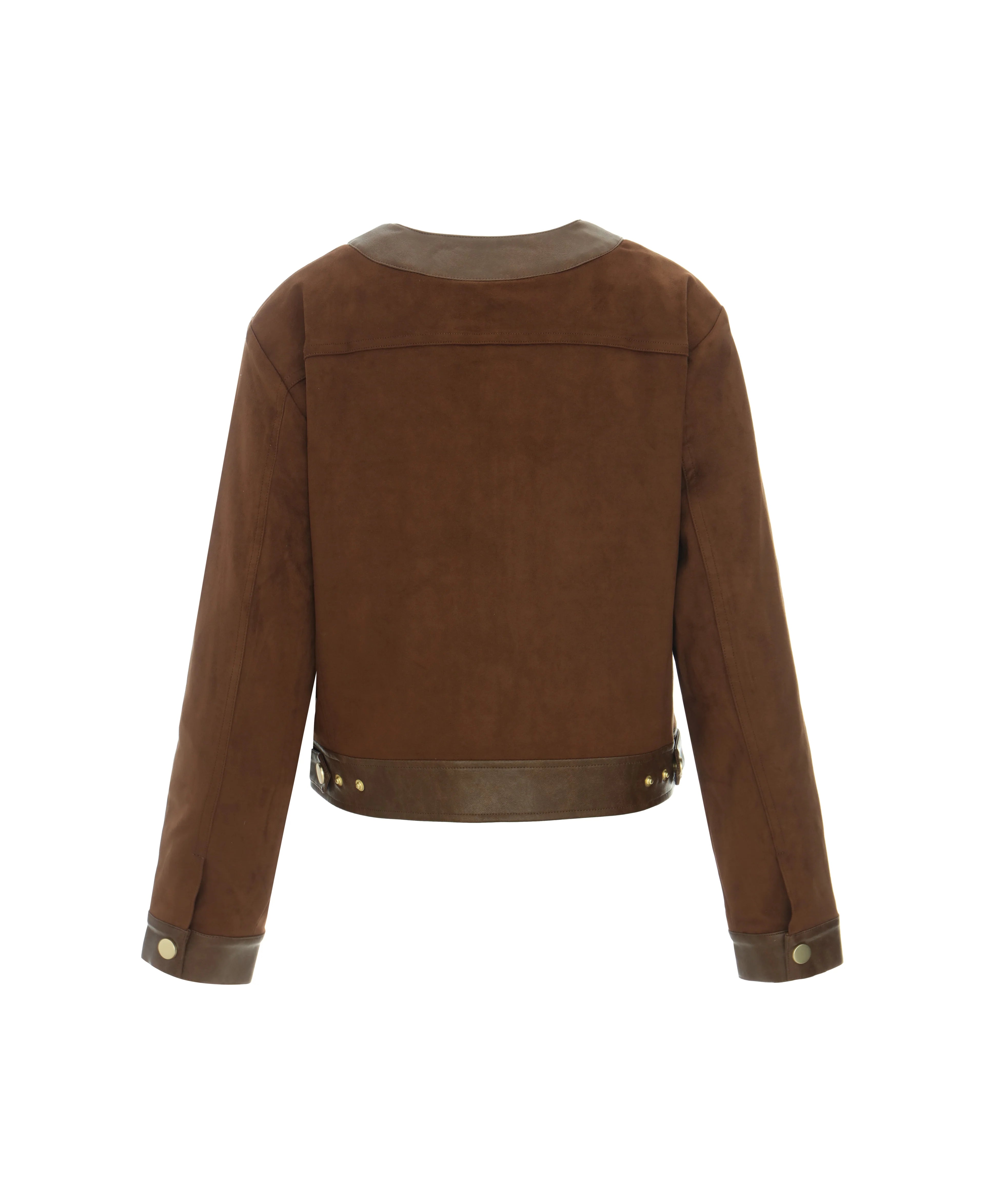 Urban Code Jacke Collarless Raisin