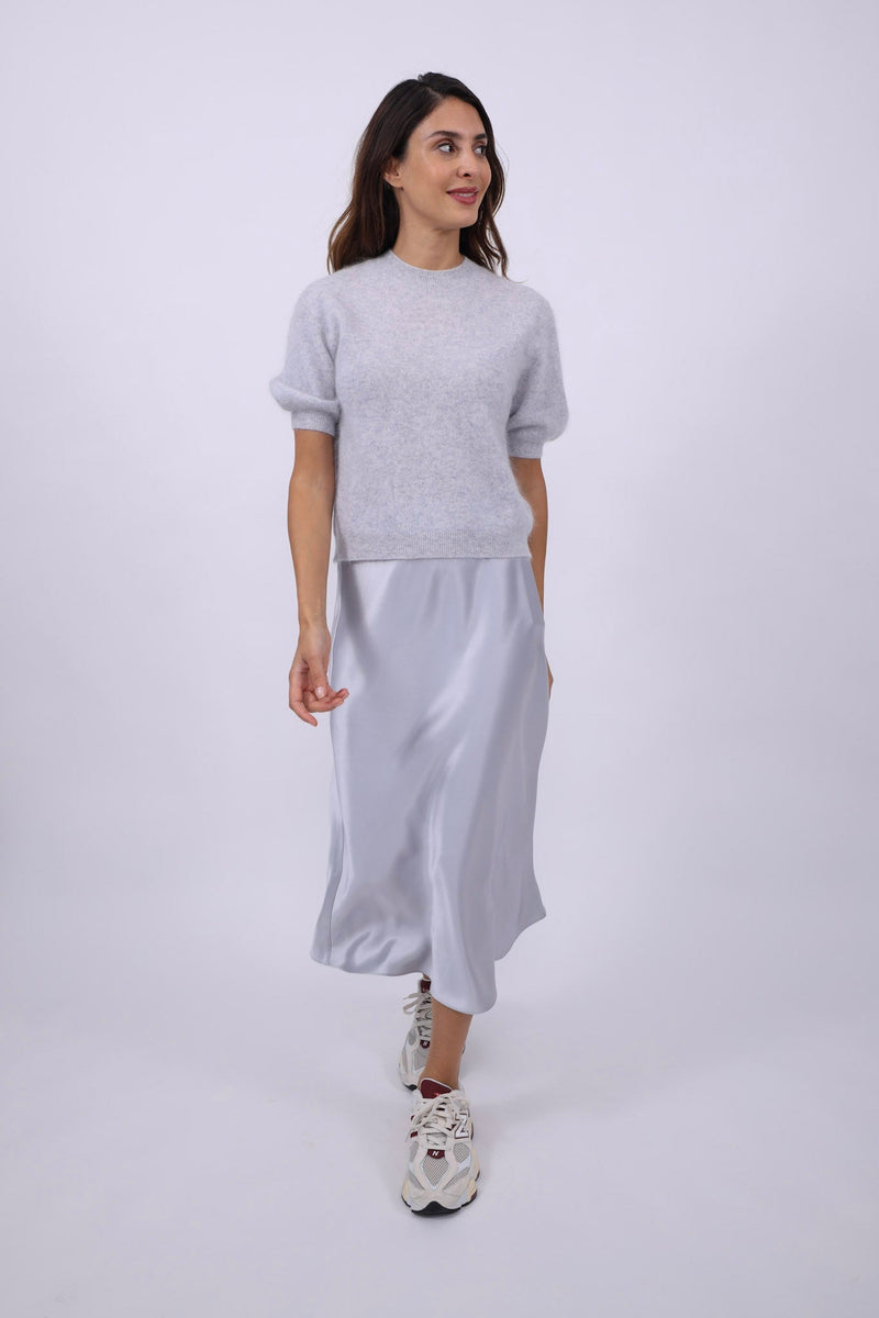 Herzensangelegenheit Pullover Short Aluminium