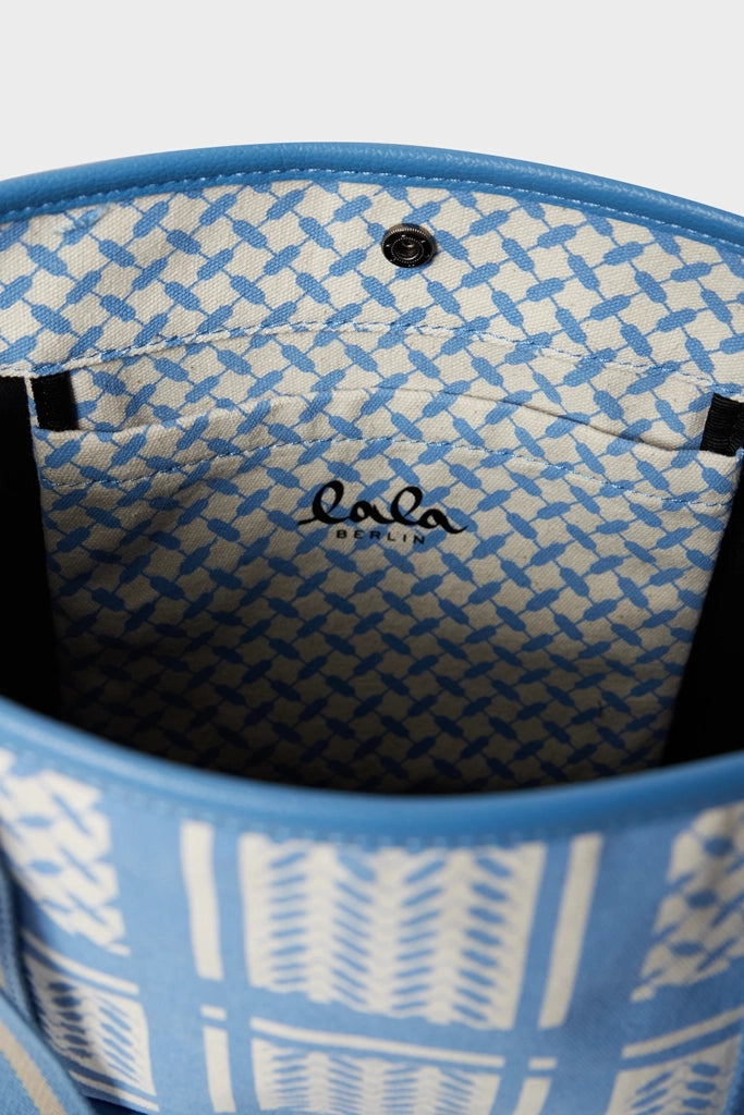 Lala Berlin Tote Carmela Heritage Stripe Blue