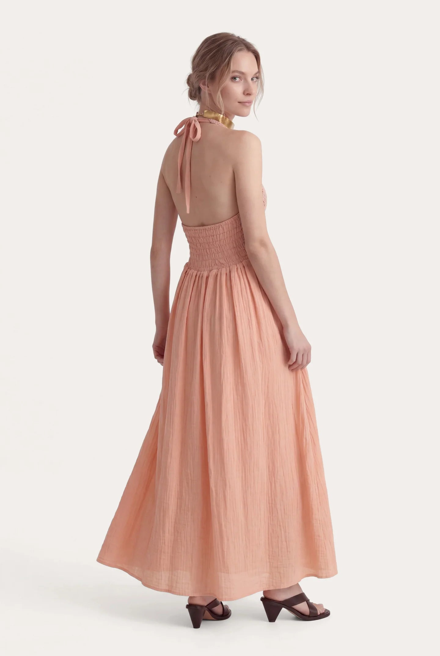 120% Lino Kleid Abito