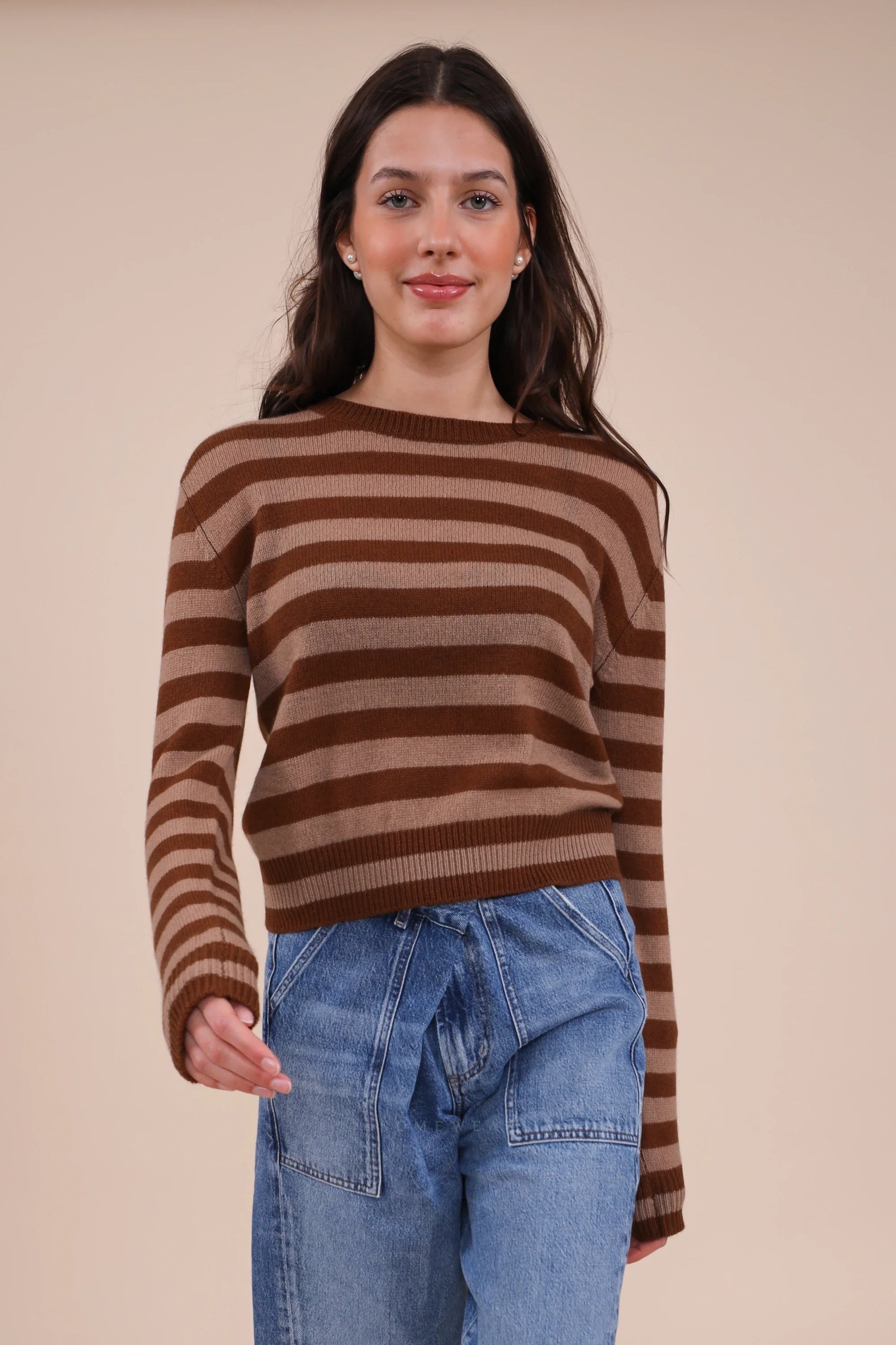 Be You Pullover Be Great Beige/Brown