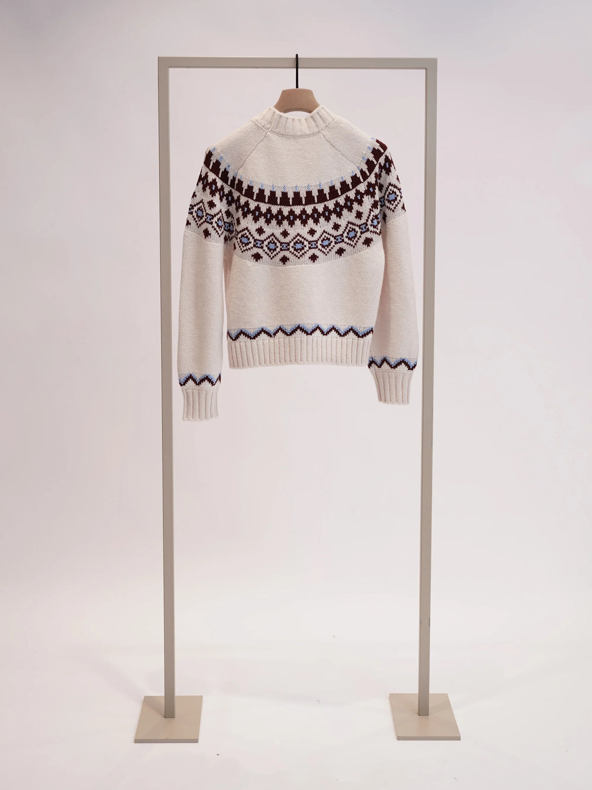 Heart pattern Norwegian sweater