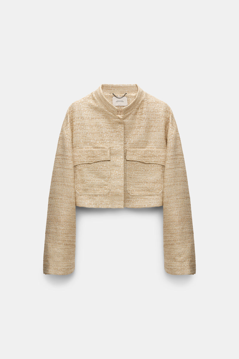 Dorothee Schumacher jacket shiny coolness