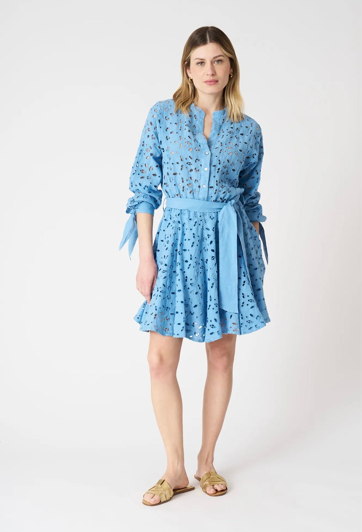 120% Lino Dress Niagara