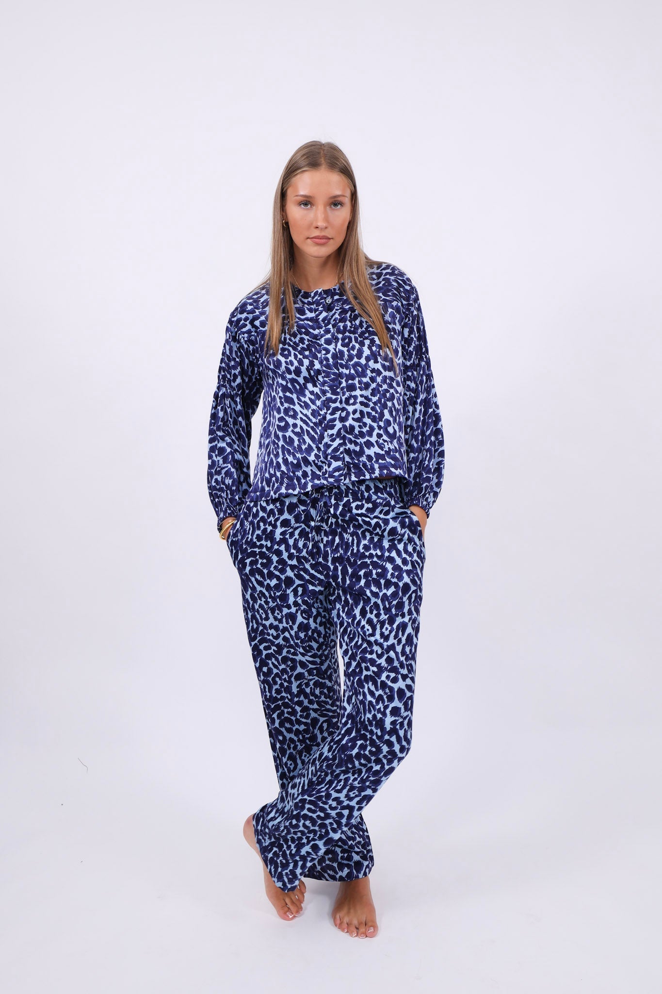 Friendly Hunting Bluse Aine Cheetah Iris