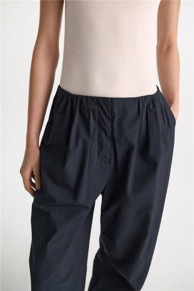 Dorothee Schumacher Hose Poplin Power Navy