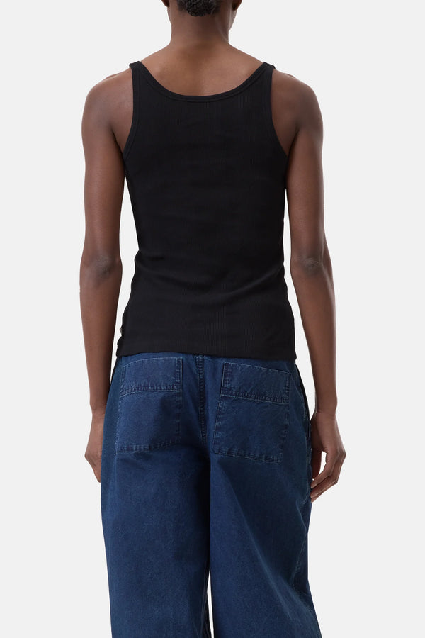 Closed Strap Tank Black