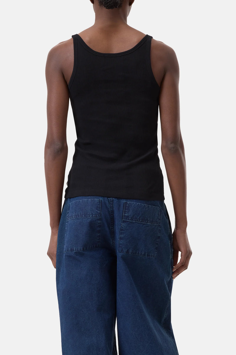 Closed Strap Tank Black