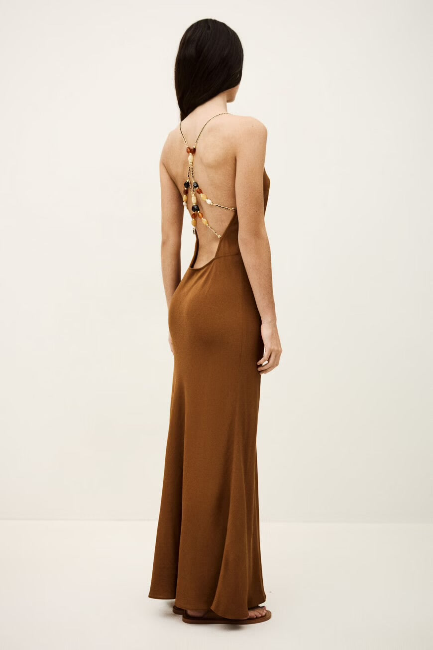 Ba&sh Kleid Hany Marron